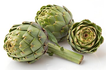 Fototapeta premium artichoke on a white background