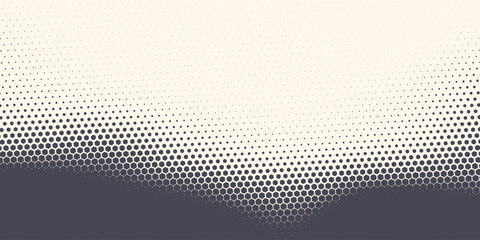Hexagon Shapes Vector Abstract Geometric Technology Retrowave Sci-Fi Texture Isolated on Light Background. Halftone Hex Retro Simple Pattern.