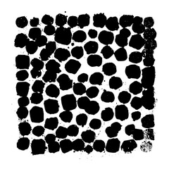Black ink dots pattern vector design, grunge texture background, abstract art, graphic element, spotty effect