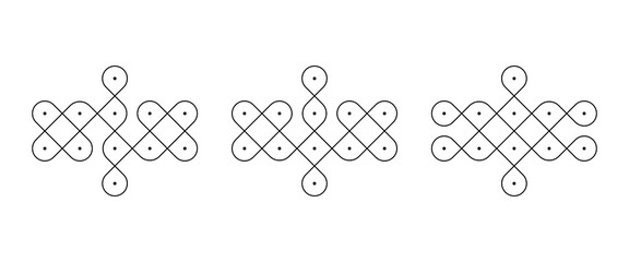 Easy Kolam to draw on daily basis!