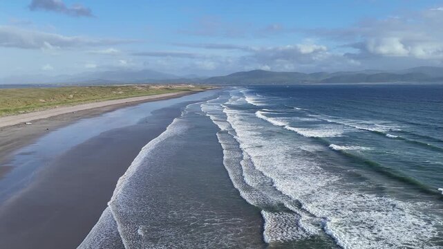 grande plage irlandaise de Inch Beach, kerry, Irlande