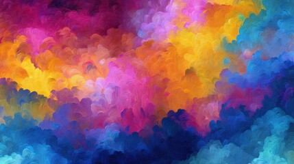 vibrant swirls colorful abstract art