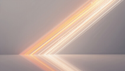 Obraz premium Bright Light Trails with Soft Reflections and Artistic Vibes