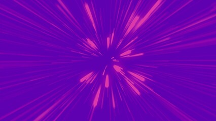 Abstract texture of pink light rays and speed lines on a purple background. Dynamic graphic image...