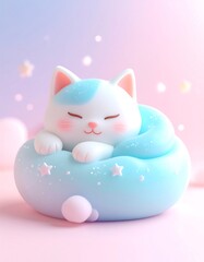 cat with heart