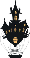Haunted House Hot Air Balloon
