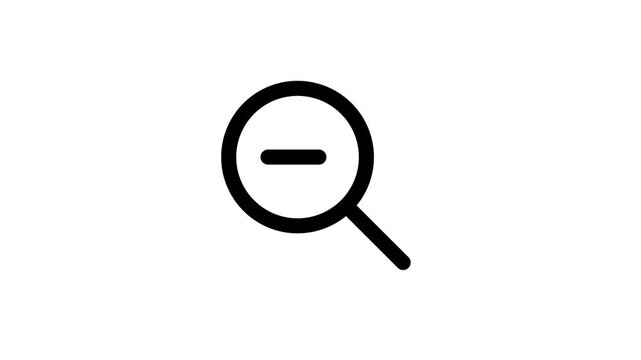 zoom out animation icon