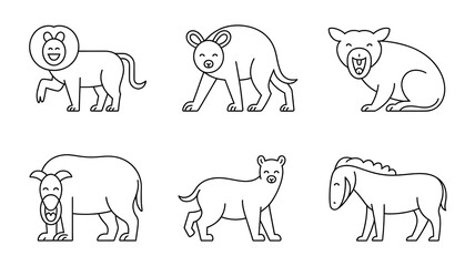 set of animals