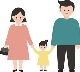 가족사진_가족그림_가족_예쁜가족 일러스트