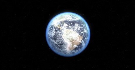 The Earth: A view of the Earth from space, showcasing the beauty of our planet with swirling clouds and oceans set against the backdrop of the dark, vast universe. 