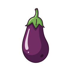 eggplants isolated on white background