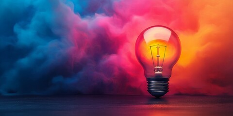 New business ideas background vibrant mock up, start up innovation entrepreneurship planning growth success corporate office creative thinking solution development colourful ai generated art