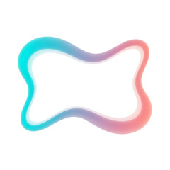 Obraz premium Abstract Colorful Gradient Frame Border Design Element for Website or Social Media Graphics