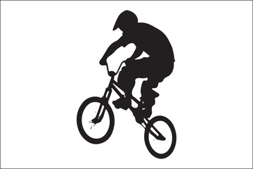 Mountain Biking Silhouette Pack | Extreme Cycling Vector Set