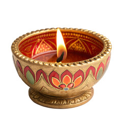 Fototapeta premium Diya Lamp Indian Festive Oil Lamp Diwali Decoration Traditional Lighting