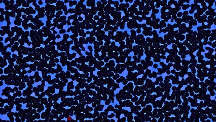 ブルーとブラックのカモフラージュ柄｜まだら模様 © HOTEL_POKOMAN