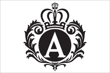 Obraz premium Elevate Your Brand with a Stunning Black Mandala Logo