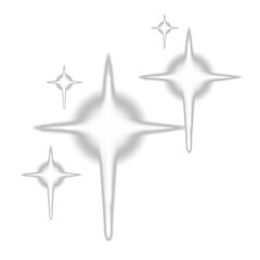 Obraz premium Glowing stars or a sparkling effect on transparent background. Happy new year sign on transparent blackboard. Star, stars, glitter, particle design, sticker, element, PNG, white, silver, metal, grey