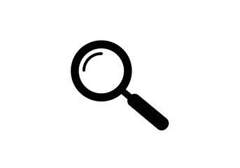 Magnifying Glass Icon | Search Symbol | Exploration Discovery Graphic | Investigative Tool Vector | Zoom In Illustration | Research Design