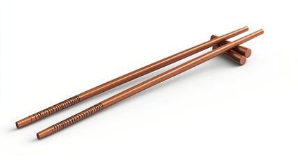 Ramen noodles on chopsticks isolated on white background  png