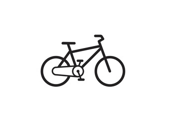 Fototapeta premium Bicycle Icon | Cycling Transport Symbol | Fitness Activity Graphic | Outdoor Exercise Vector | Eco-Friendly Bike Illustration | Transportation Design
