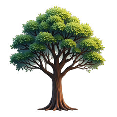 Naklejka premium Detailed illustration of a stylized tree.