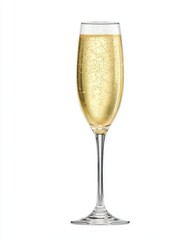 Elegant retirement celebration close-up of champagne flute