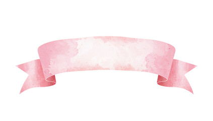 Elegant watercolor pink banner on a black background creating a visually appealing design element