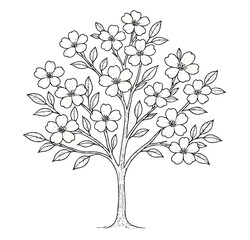 Obraz premium tree with flowers