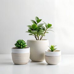 Obraz premium green plant in a pot