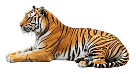 Isolated tiger