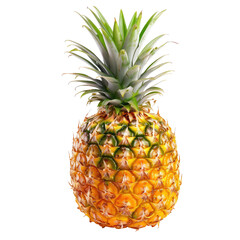 and keyword list based on the image.. Whole Pineapple, Detailed Close-Up, Indoor Still Life, Isolated on Black Background.