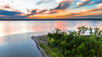 sunset at Bizard island (Île Bizard)