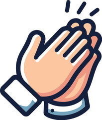 hands clapping clap vector