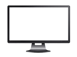 Flat-screen monitor, blank display
