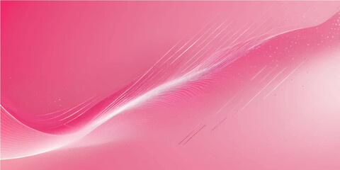 Abstract pink background with wavy lines and colourful design