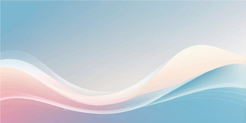 Abstract blue wave background with flowing lines and smooth design