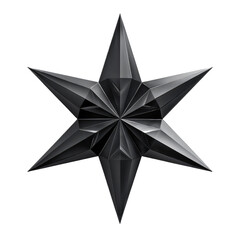 Obraz premium Dark,faceted star design on black