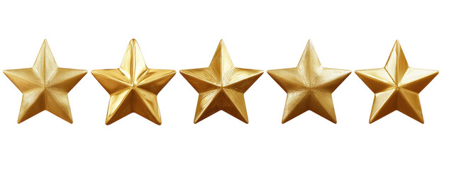 Five golden stars on a black background (3)