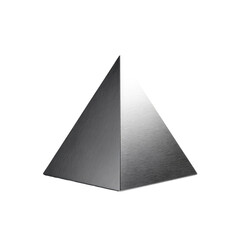 Fototapeta premium A polished, gray pyramid