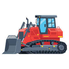 Dozer heavy Equipment and transport Vector Illustration and transport Heavy vehicle and Transport Illustration Graphics design