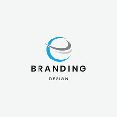 Minimal modern simple letter 