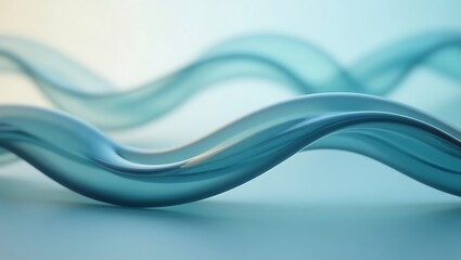 Naklejka premium Abstract Blue Waves Graphic Design for Business and Creative Digital Projects Modern Water Swirls Background Design Aquamarine Artistic Illustration