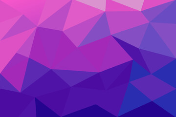 Obraz premium Vibrant polygon mesh in shades of pink, purple and blue, modern backdrop