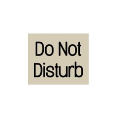do not disturb