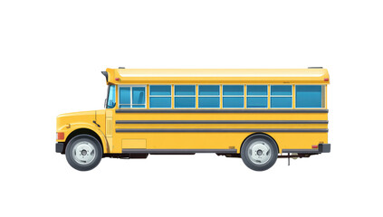Side view of a yellow school bus (1)
