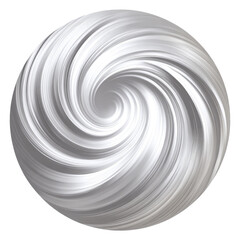 Circular, swirling, white design.  Abstract, light gray, vortex.  Center lightens.  Geometric pattern