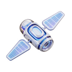 Satellite isolated on transparent background