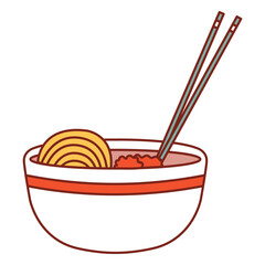 Asian food noodles soup