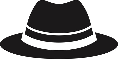 Vintage Trilby or Fedora Hat Icon